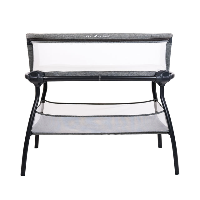 Berceau bébé avec support et grand panier – Gris - Le Coin Bébé