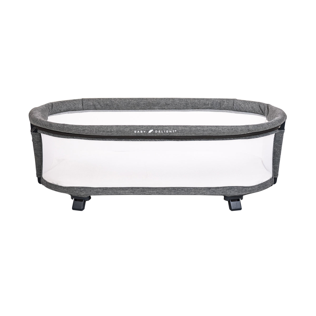 Berceau bébé avec support et grand panier – Gris - Le Coin Bébé