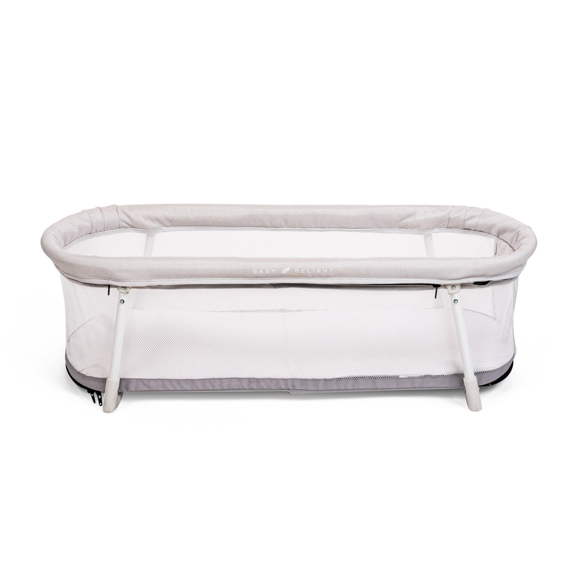 Lit bébé portable pliable avec filet – Gris bois flotté - Le Coin Bébé