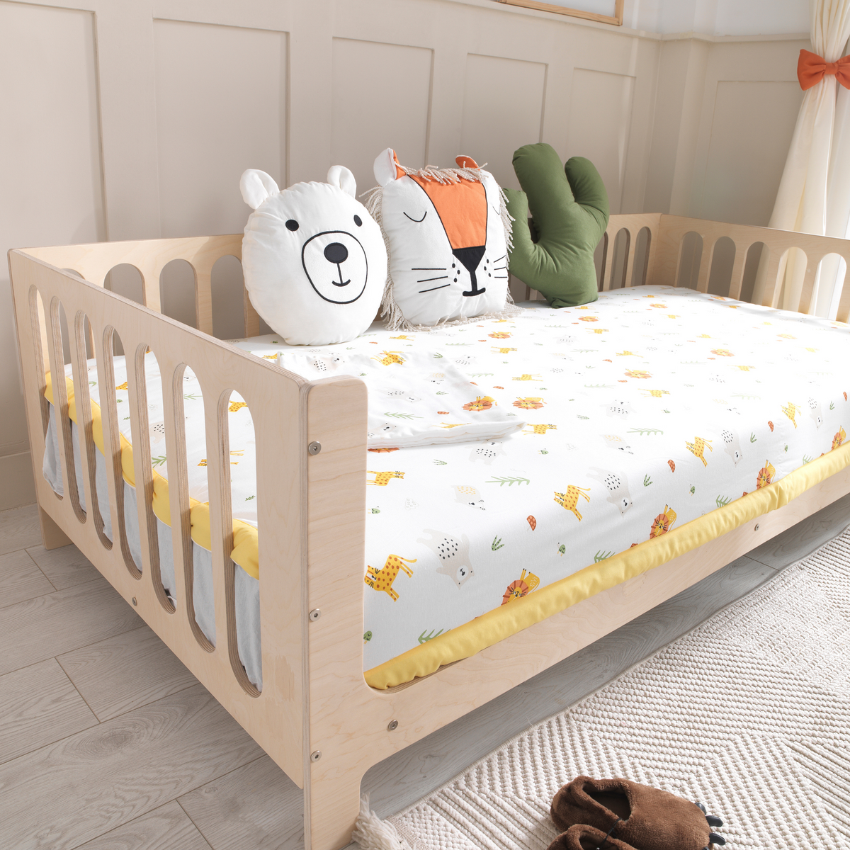 Orange Montessori Bedding Canopy and Sleep Set