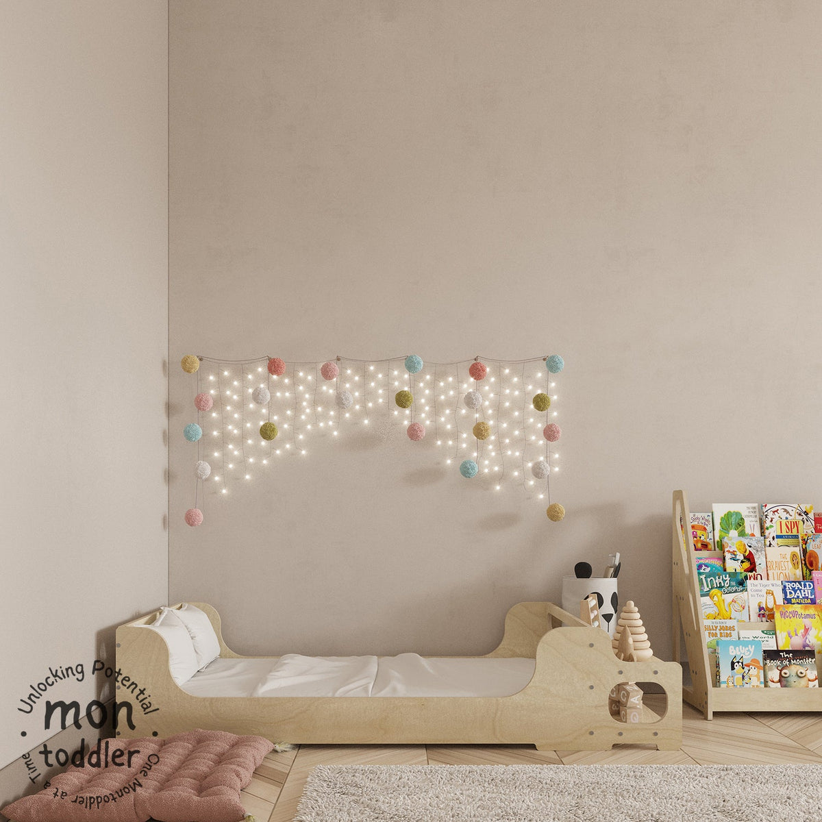 Birch Montessori Crib to Floor Transition Bed