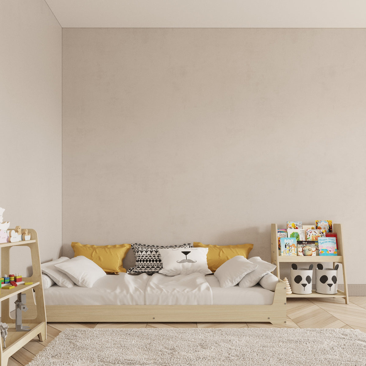 Toddler Birch Floor Bed