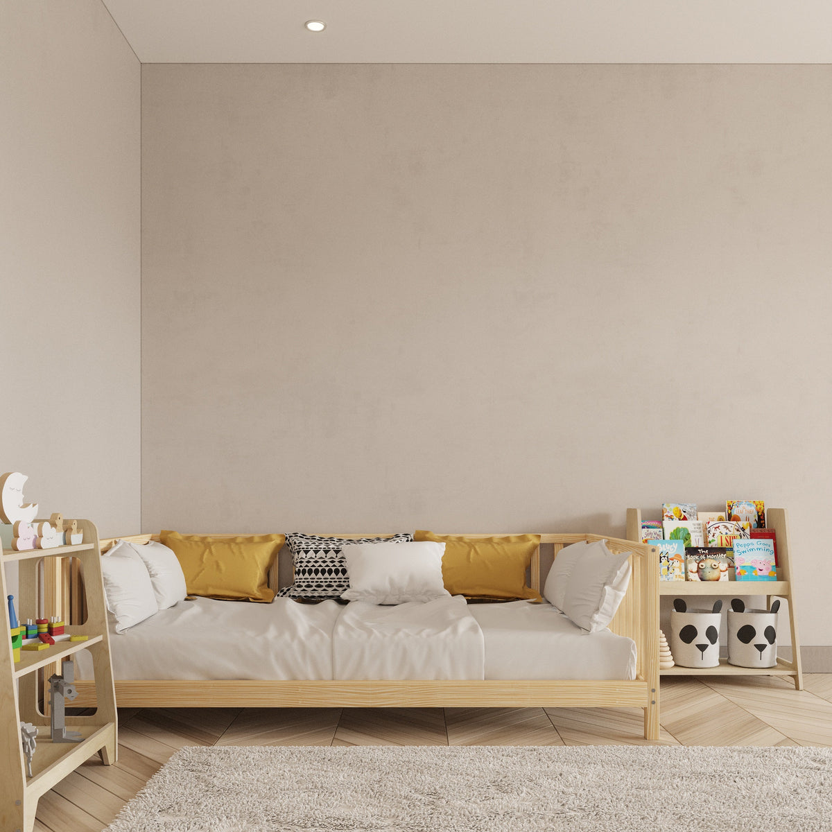 Open Access Montessori Bed with Legs
