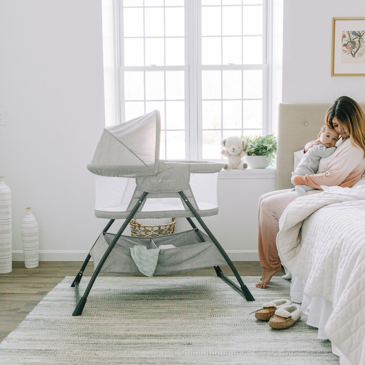 Drap housse blanc pour lit cododo bébé - Le Coin Bébé