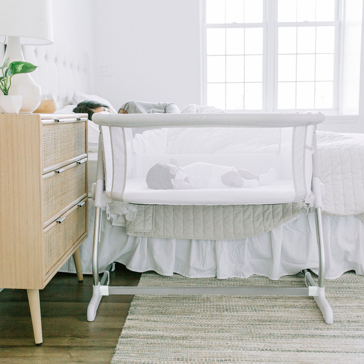 Lit cododo bébé réglable 6 hauteurs – Gris bois flotté - Le Coin Bébé