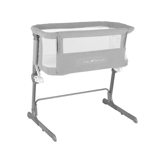 Lit cododo bébé réglable avec filet – Gris chiné - Le Coin Bébé