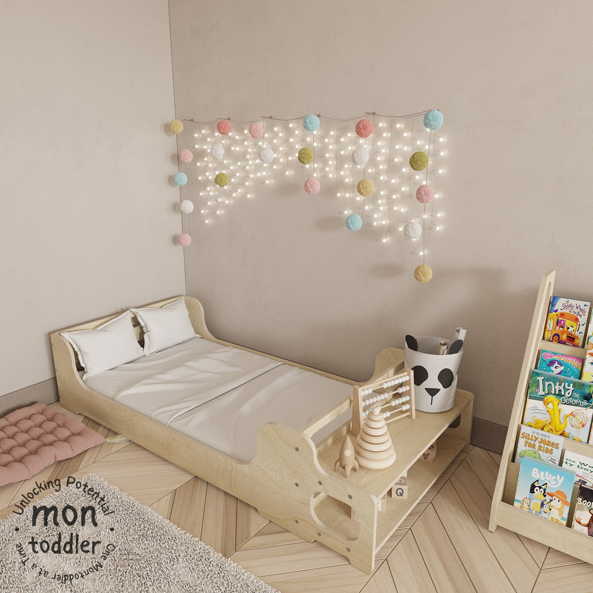 Birch Montessori Crib to Floor Transition Bed