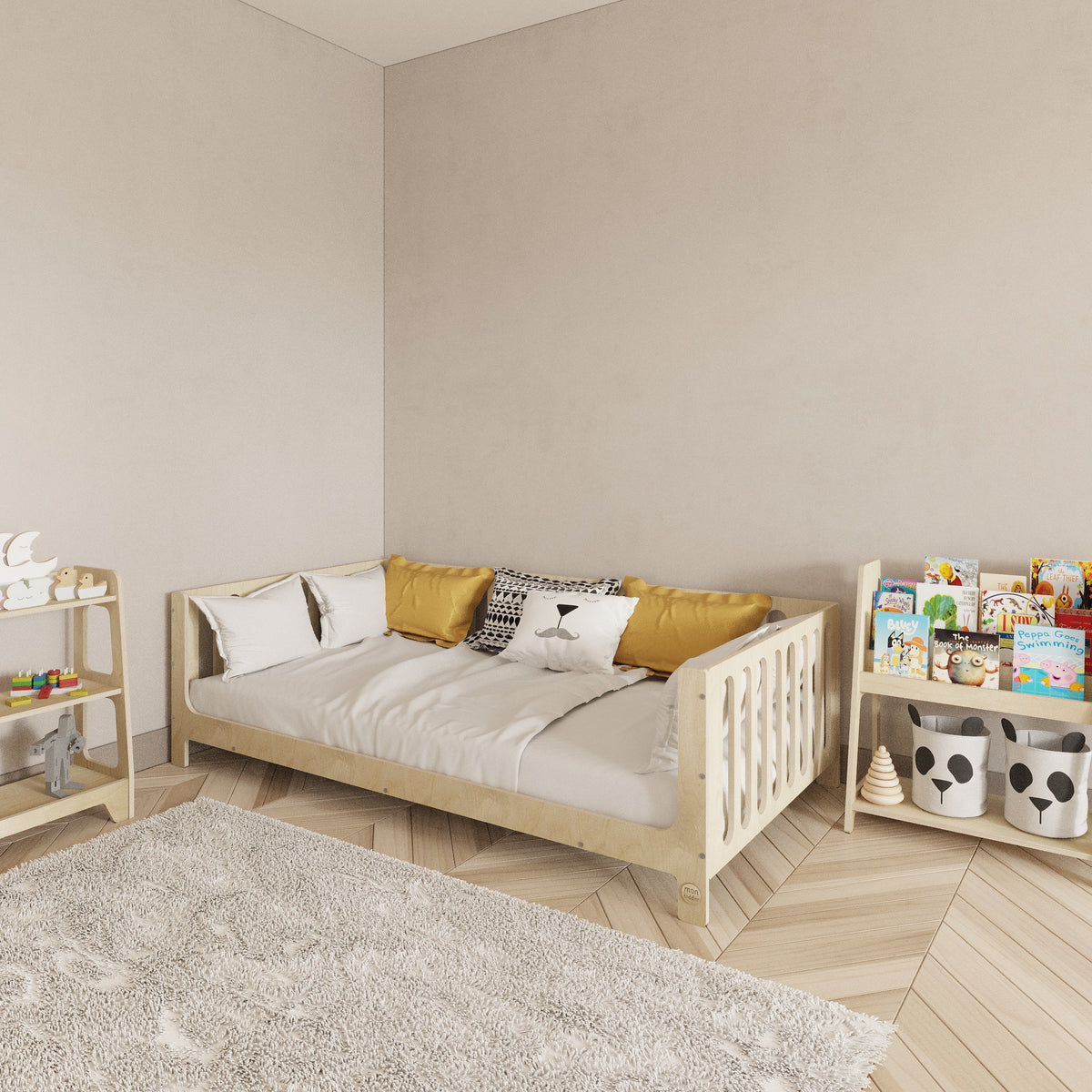 Birch Montessori Bed with Legs