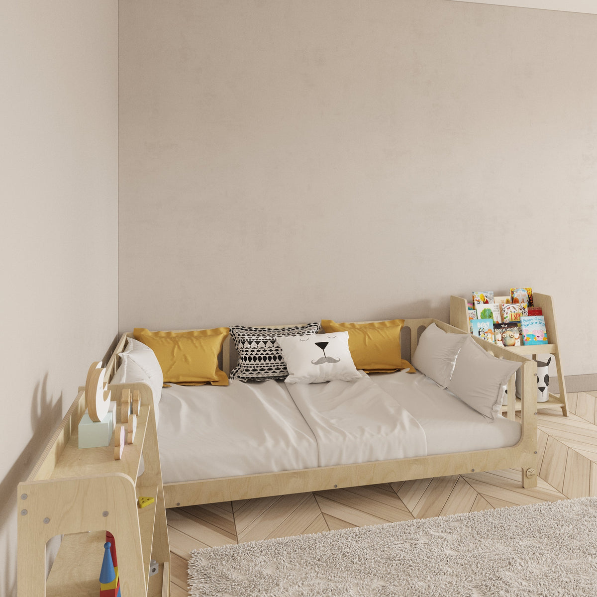 Birch Montessori Bed with Legs