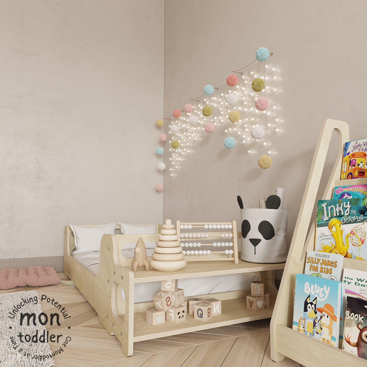 Birch Montessori Crib to Floor Transition Bed