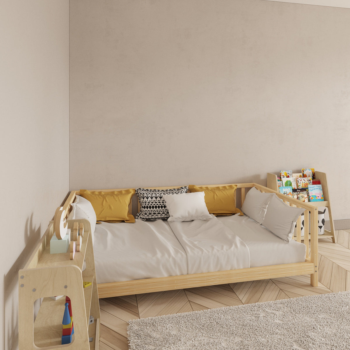 Open Access Montessori Bed with Legs