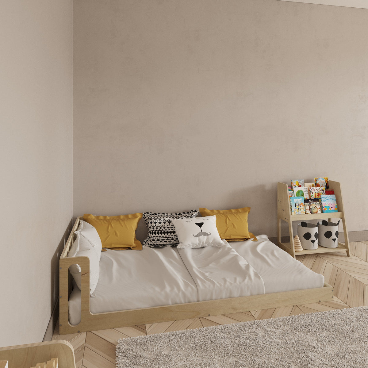 Montessori Birch Floor Bed