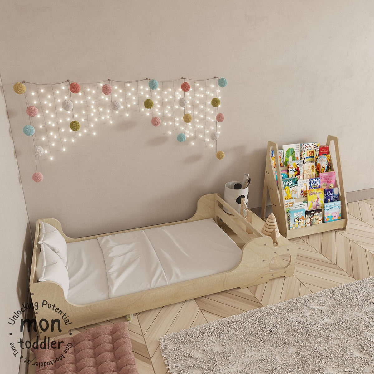 Birch Montessori Crib to Floor Transition Bed