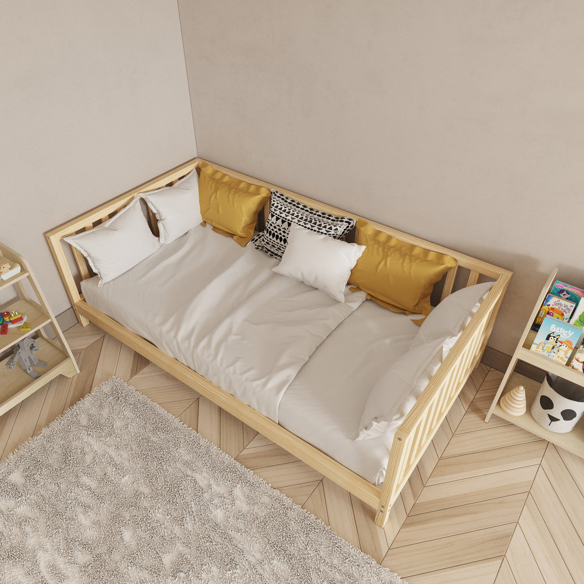Open Access Montessori Bed with Legs