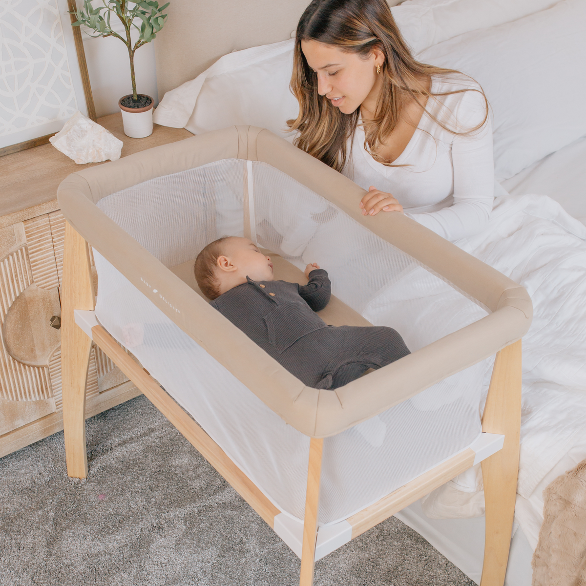 Berceau bébé bois naturel coton bio – Avoine - Le Coin Bébé