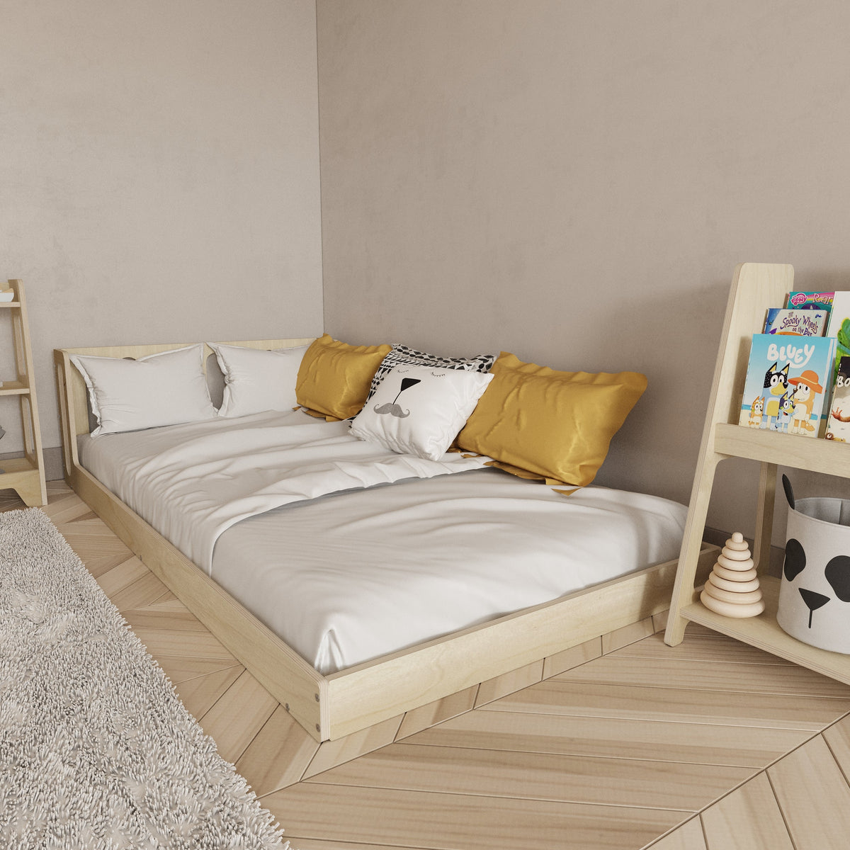 Montessori Birch Floor Bed