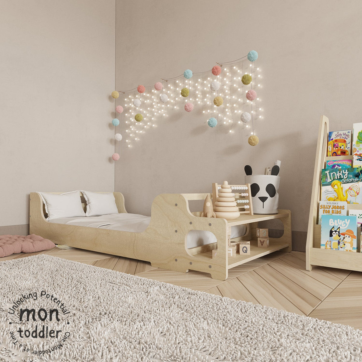 Birch Montessori Crib to Floor Transition Bed