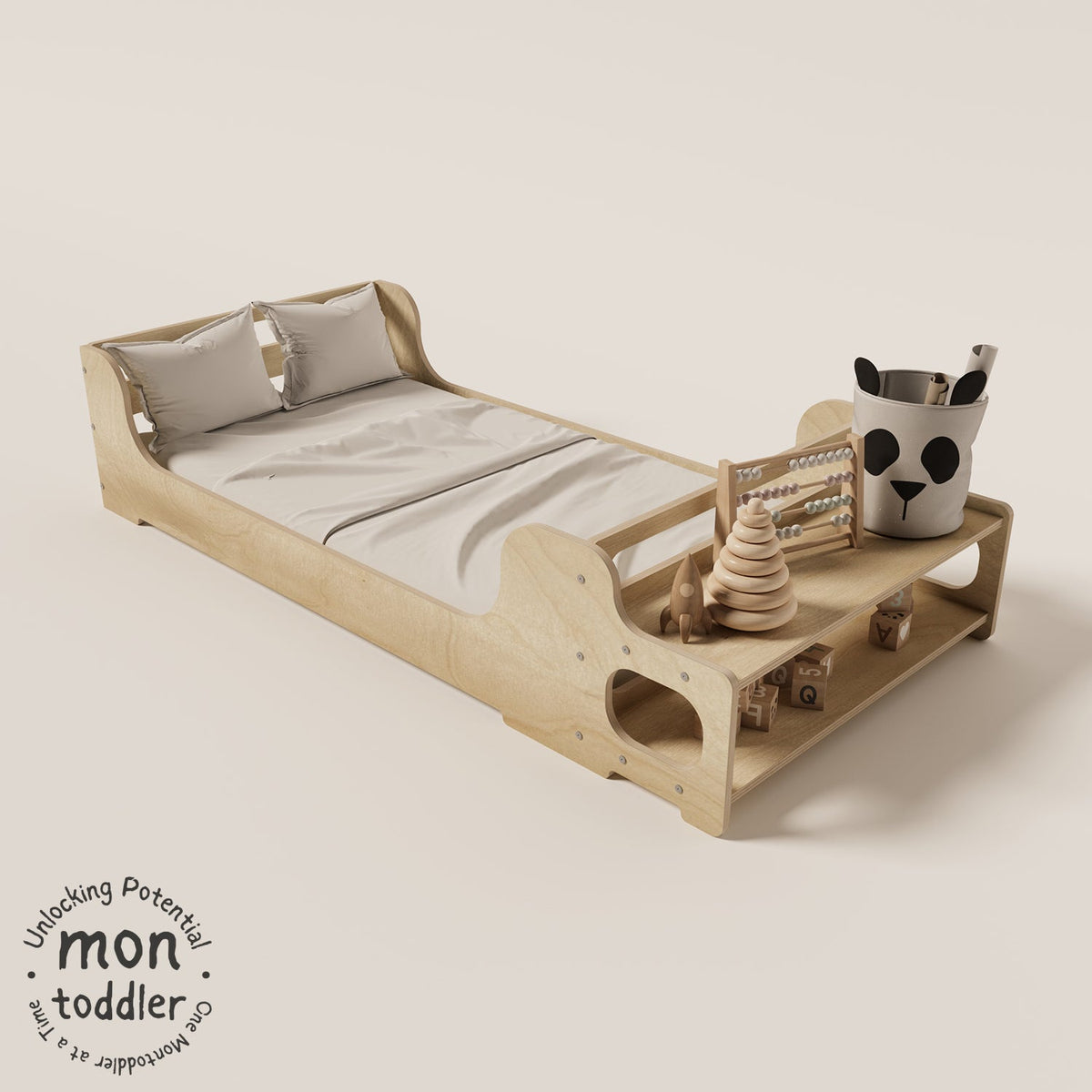 Birch Montessori Crib to Floor Transition Bed