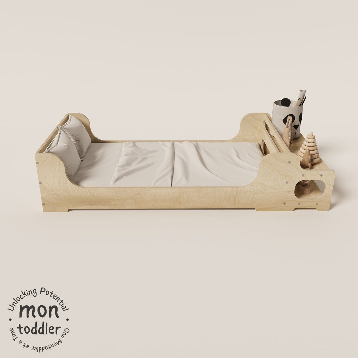 Birch Montessori Crib to Floor Transition Bed