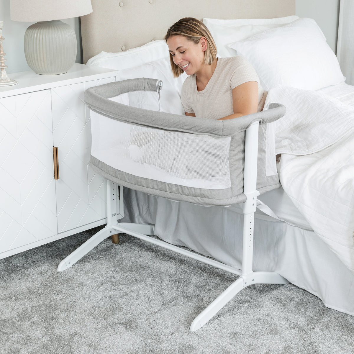 Lit cododo bébé réglable 7 hauteurs – Gris galet - Le Coin Bébé