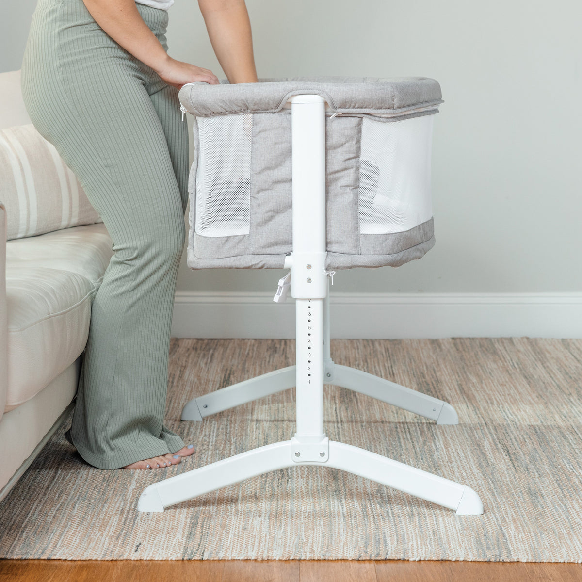 Lit cododo bébé réglable 7 hauteurs – Gris galet - Le Coin Bébé