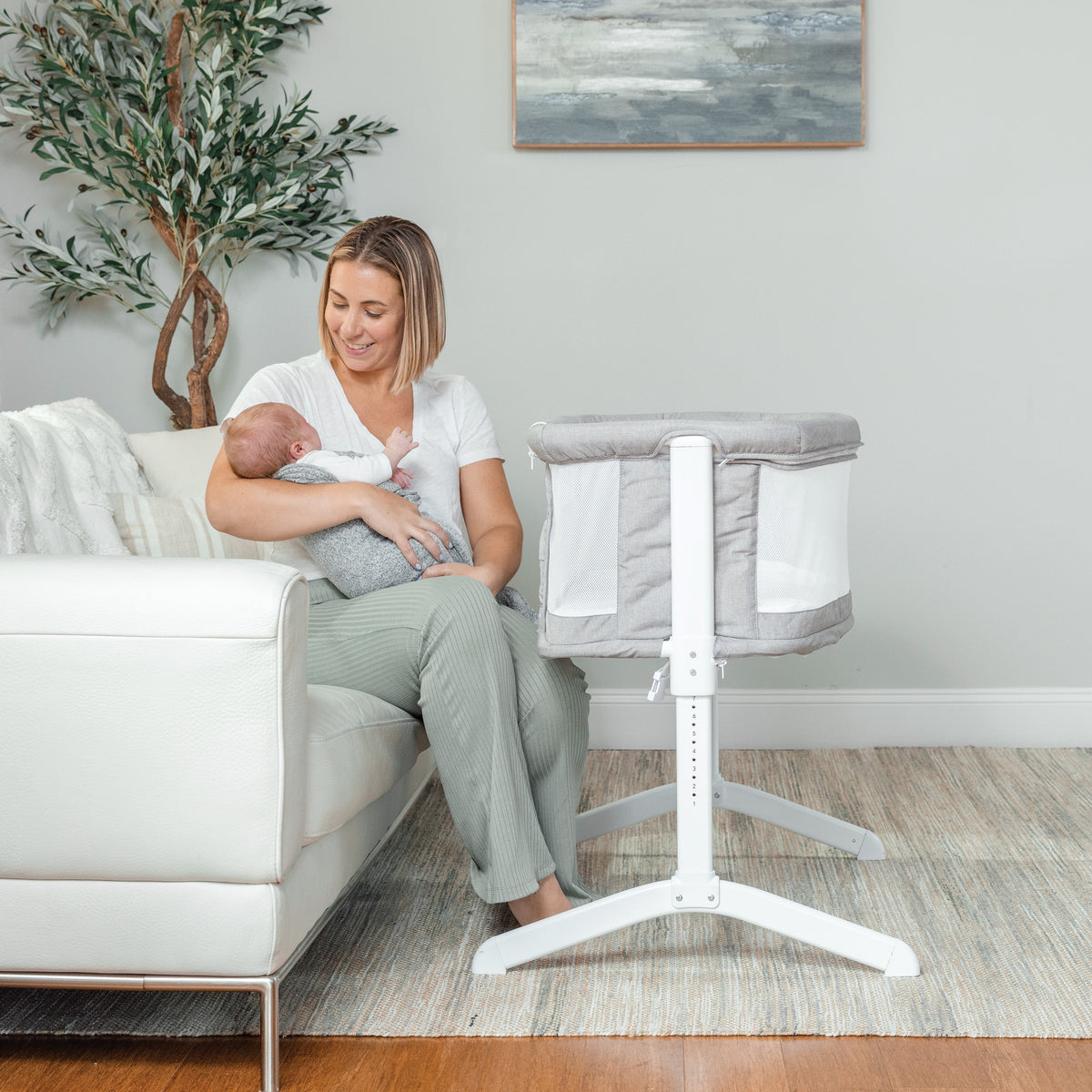 Lit cododo bébé réglable 7 hauteurs – Gris galet - Le Coin Bébé