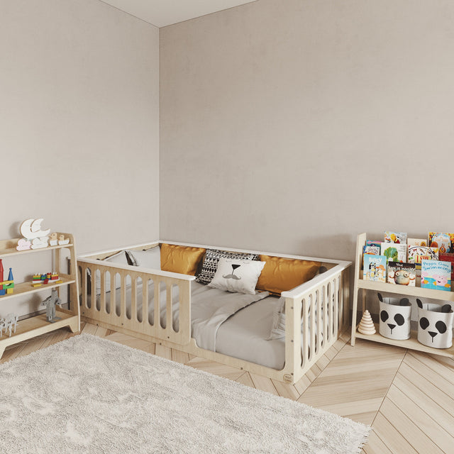 Montessori Floor Bed With Top Edge