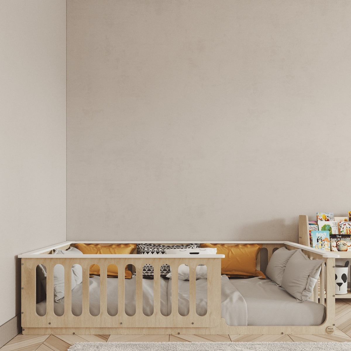 Montessori Floor Bed With Top Edge