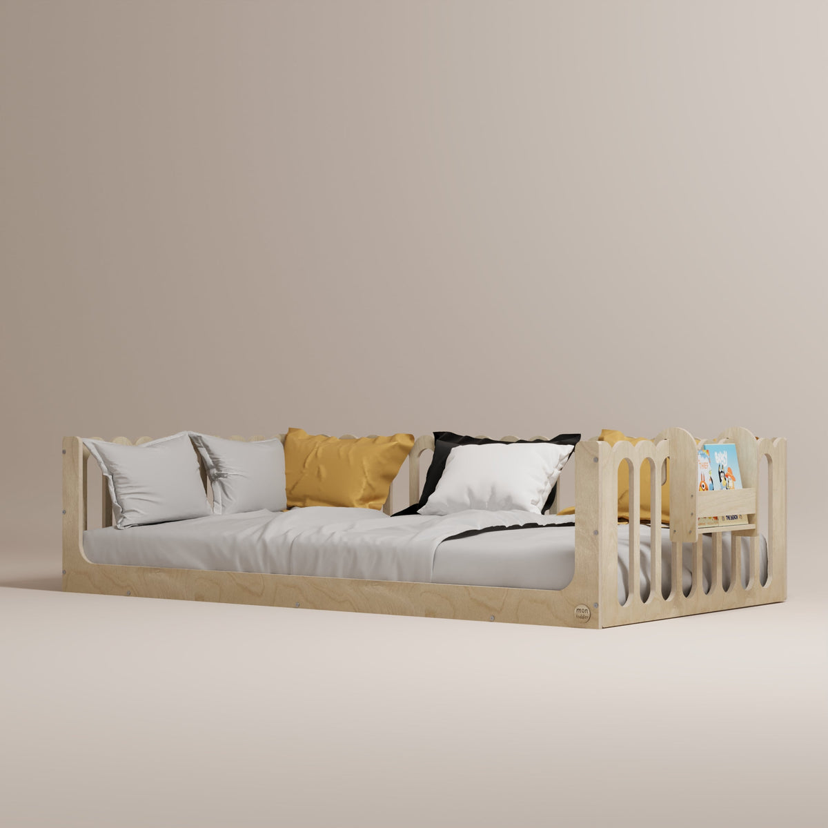 Toddler Bed with Rails - Wave