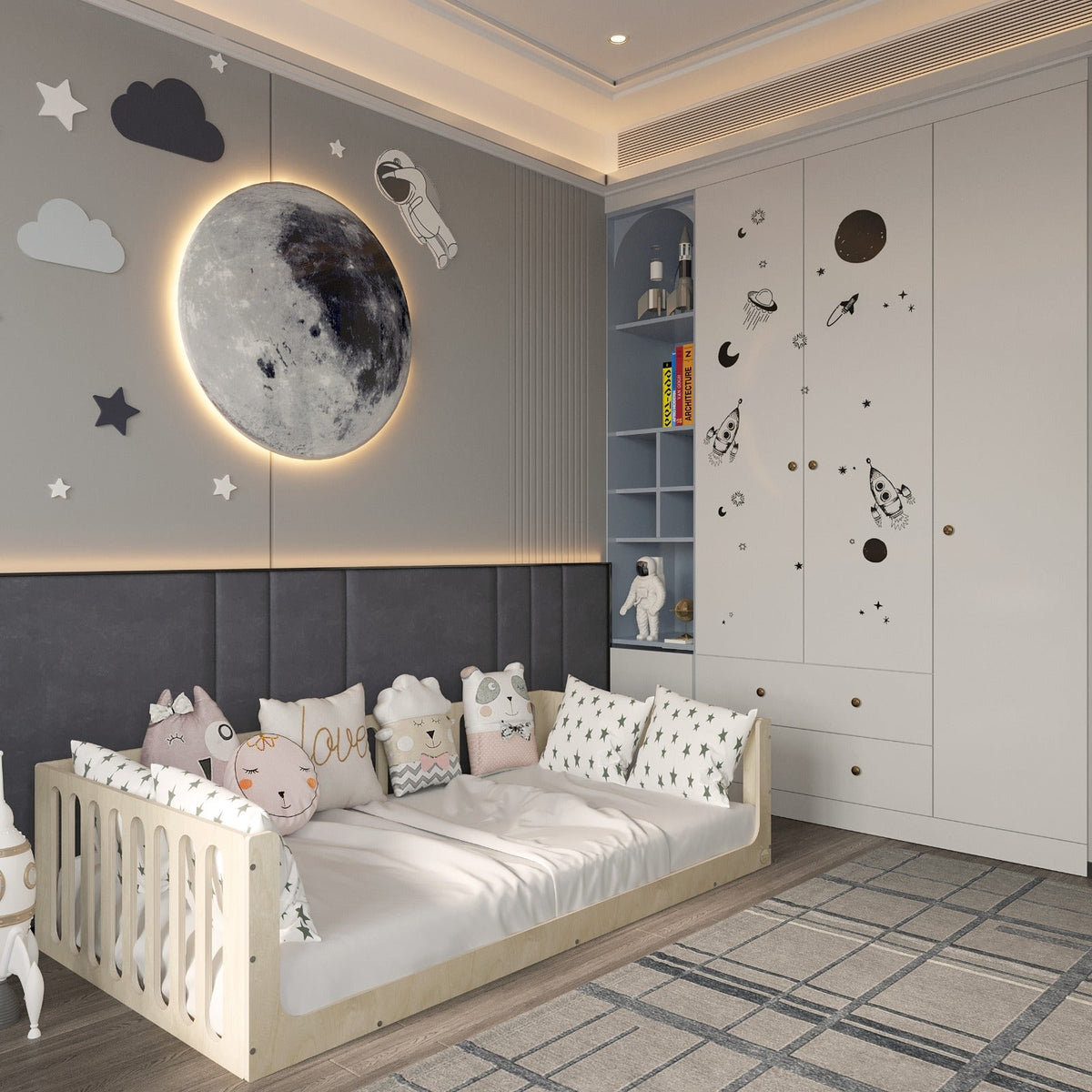 Toddler Bed with Rails