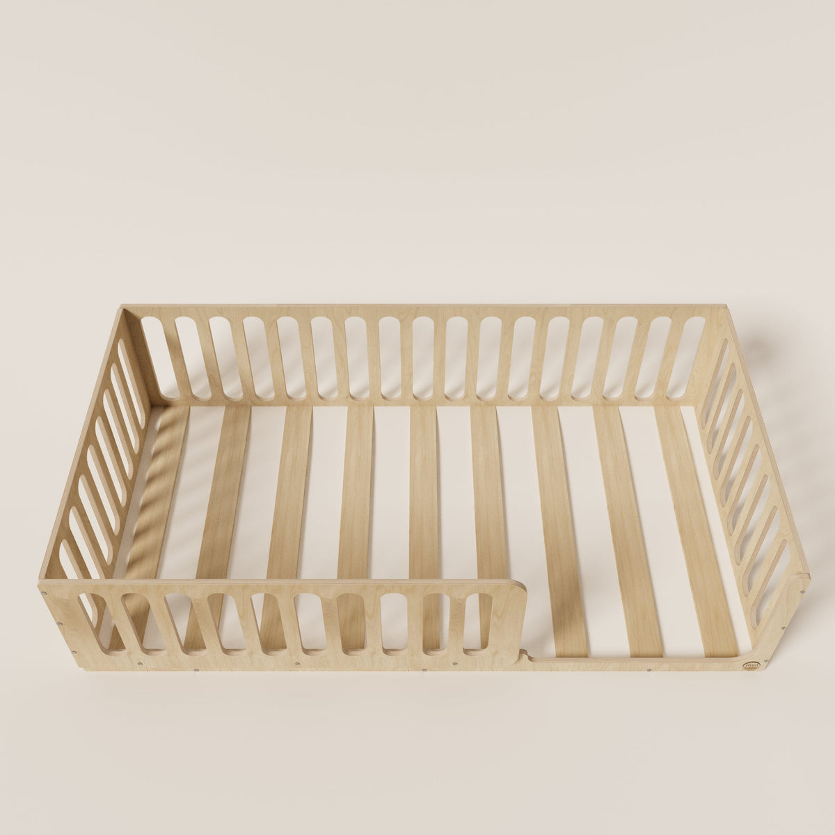 Montessori Floor Bed with Bookshelf