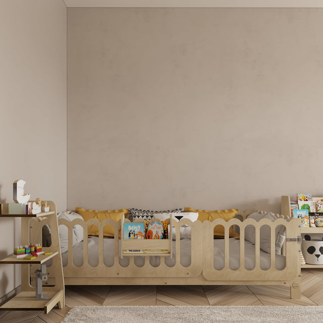 Montessori Bed with Legs - Wave