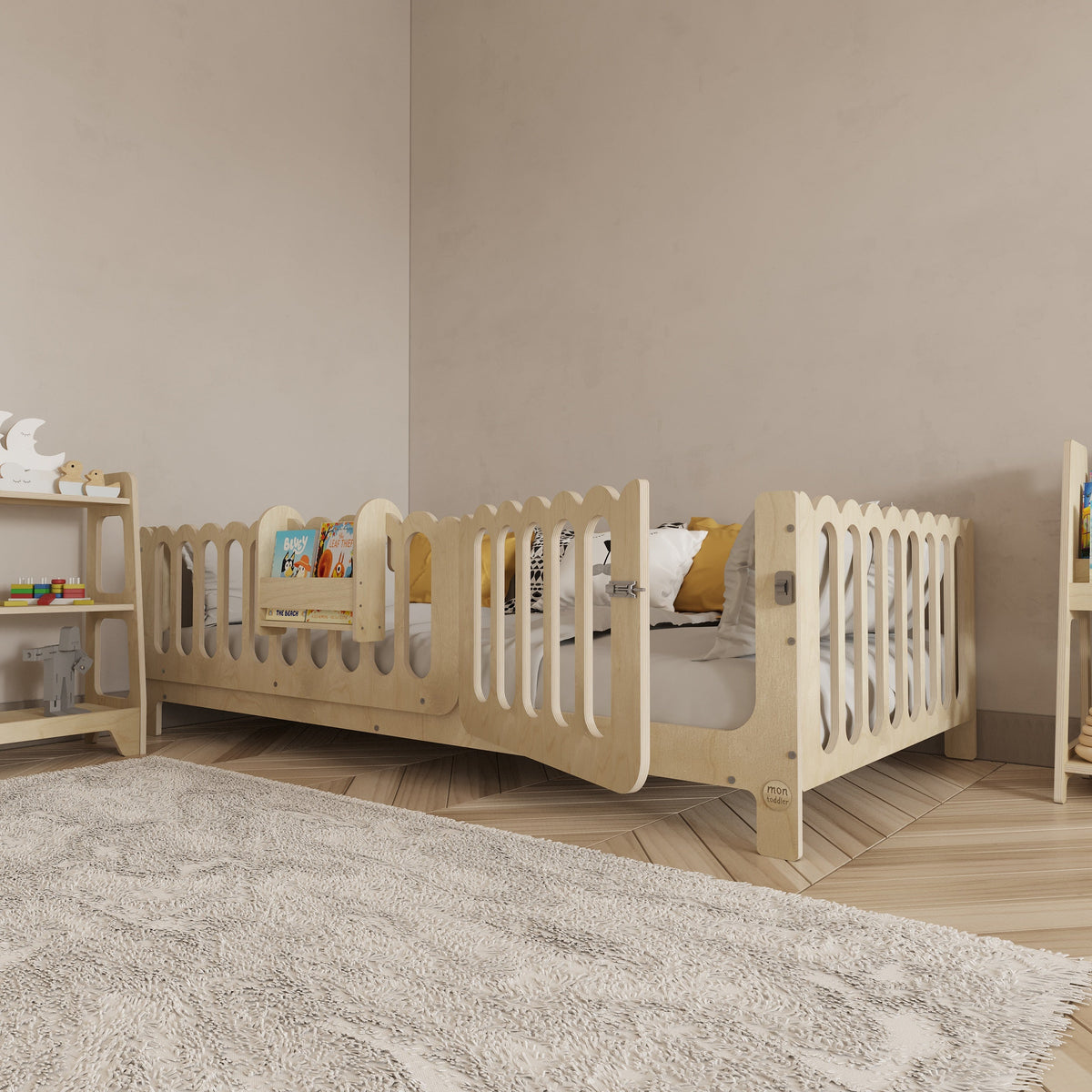 Montessori Bed with Legs - Wave