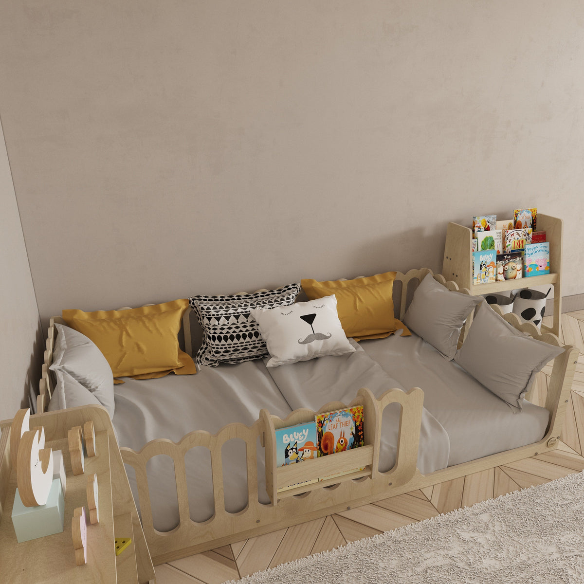 Montessori Floor Bed- Wave